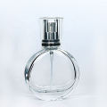 50ml Luxury round glass perfume fragrance bottle packaging container with clear cover